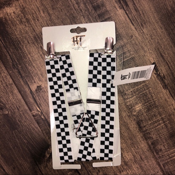 Hot Topic Other - Hot Topic checkered suspenders